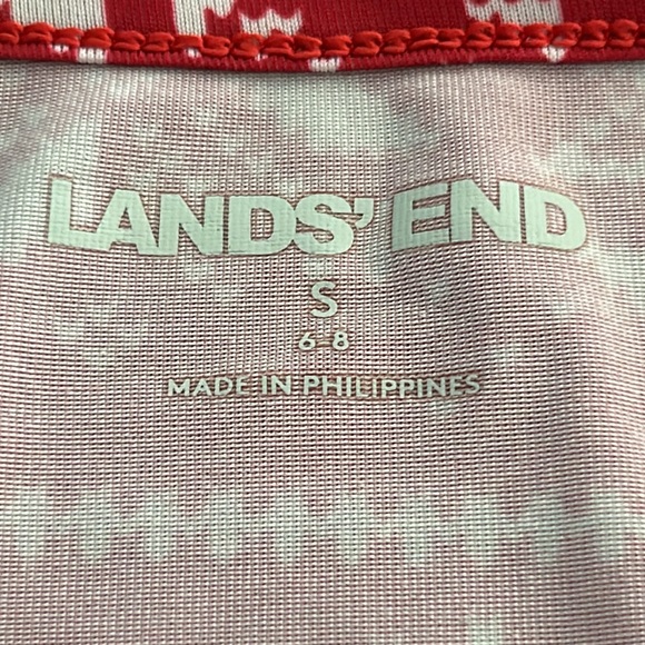 Lands' End Long‎ Sleeve Top Base Layer Reindeer Snow Flakes - Picture 3 of 5